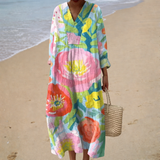 Holly - Flattering Printed Summer Dress