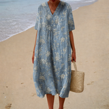 Penny - Flattering Printed Summer Dress
