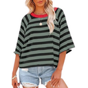 Grey Blue black stripes