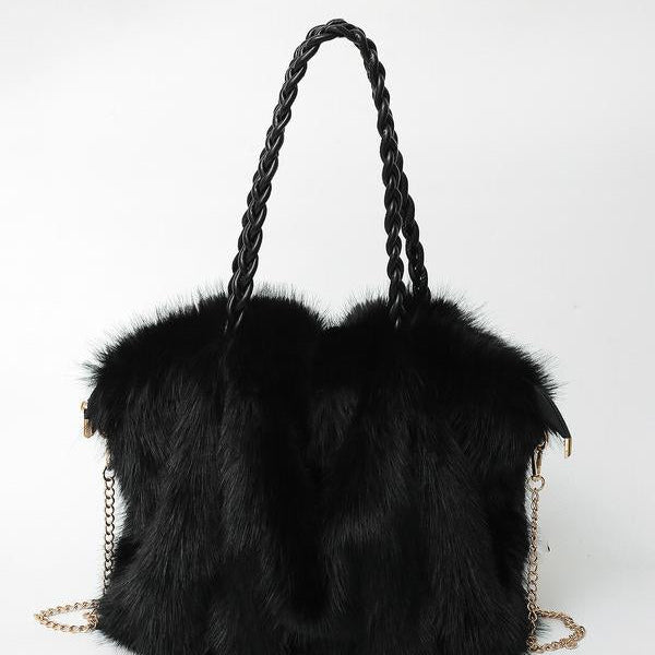 Bethany - Women Plush Velvet Shoulder Tote