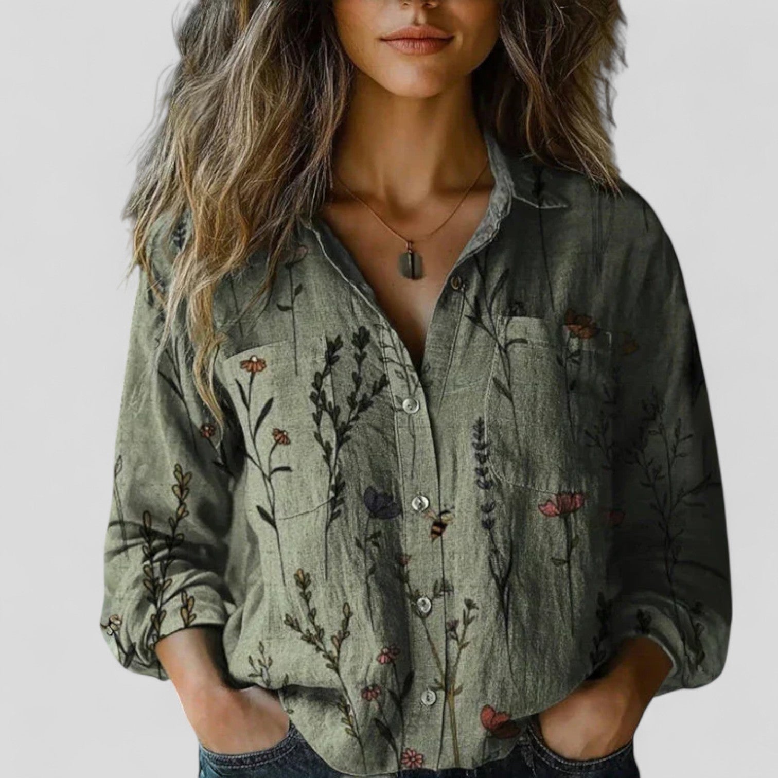 Lorenhilde - Comfortable Blouse Shirt
