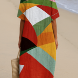 Nora - Colourful Patchwork Dress