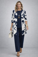 Navy & White