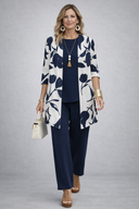 Navy & White