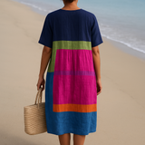 Louisa - Vibrant Colour Block Dress
