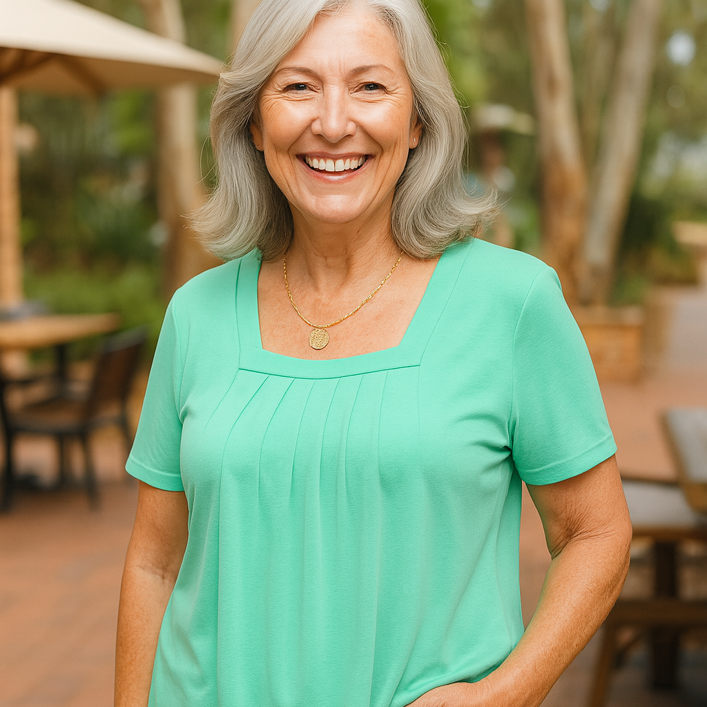 Béatrice - Pleated Comfort Top