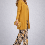 Megan mustard yellow three-piece set, view 2
