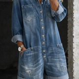Nora casual jumpsuit shorts, relaxed summer fit