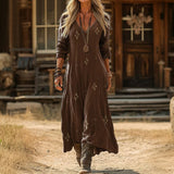 Maria - Casual Long Sleeve Dress Inspired by Vintage