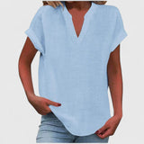 Xavinah - Comfortable V-Neck Blouse