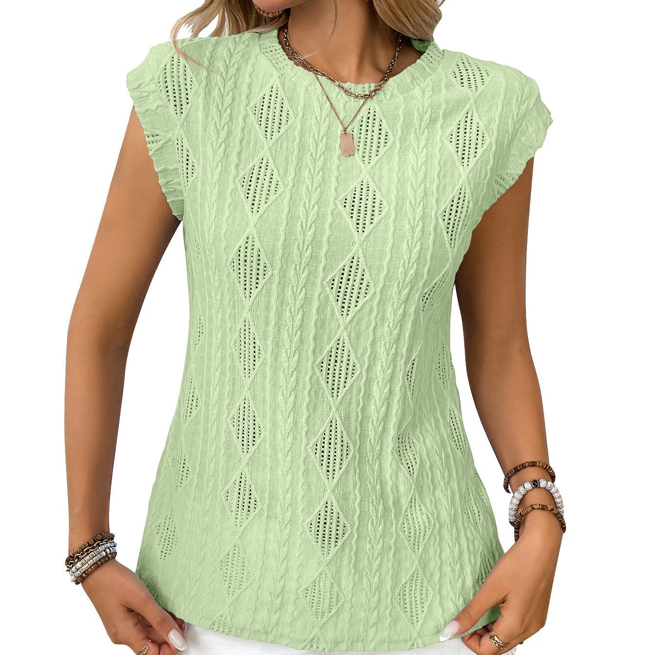 DELICE - Women Lightweight Knit Chic Tee