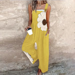 Comfortable printed overalls for women, relaxed fit