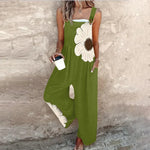 Comfortable printed overalls for women, relaxed fit