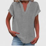 Xavinah - Comfortable V-Neck Blouse