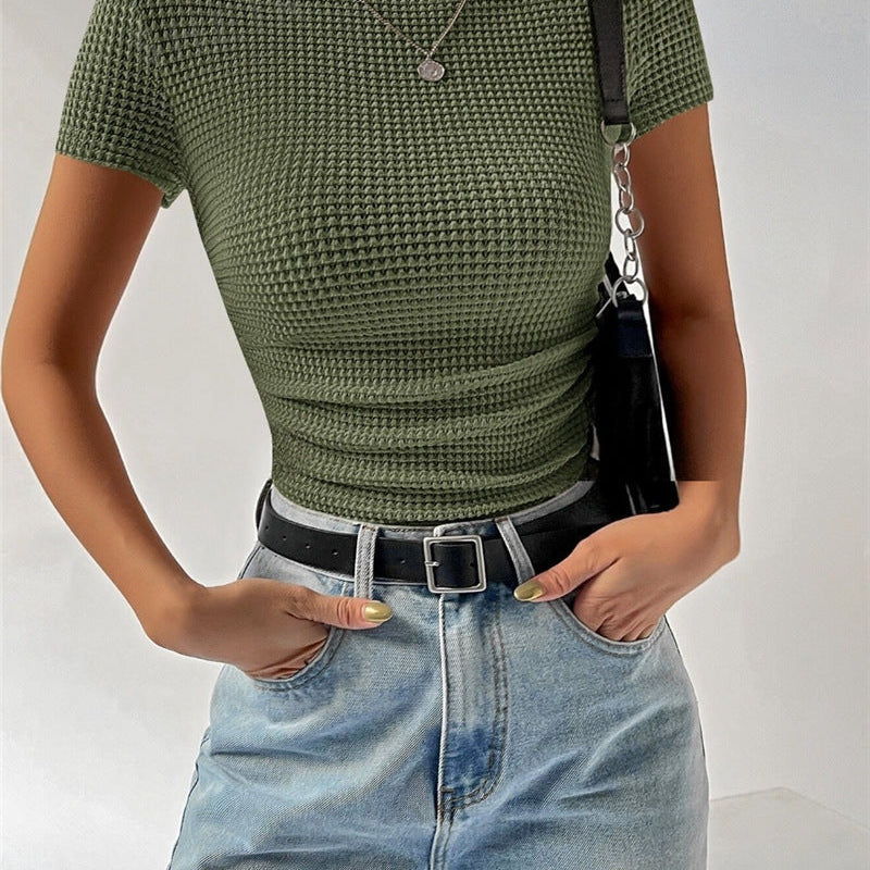 NAOMIE - Women Sleek Slim-Fit Tee