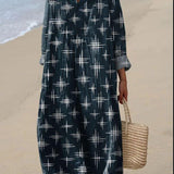 Lorna - Bohemian Dress with Star Print