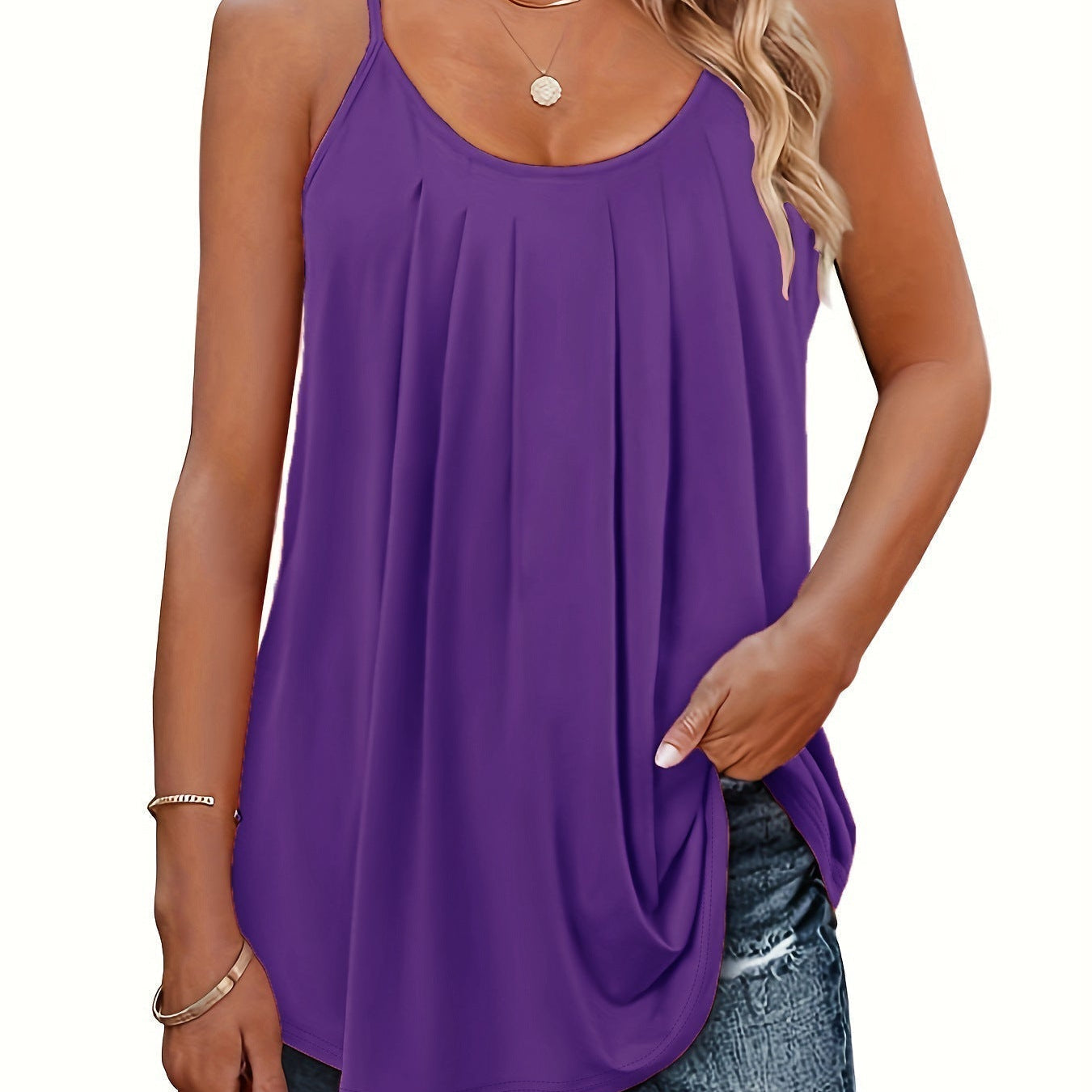 MILA - Women Lightweight Spaghetti Strap Fit Summer Top