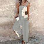Comfortable printed overalls for women, relaxed fit