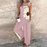 Comfortable printed overalls for women, relaxed fit