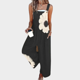 Comfortable printed overalls for women, relaxed fit