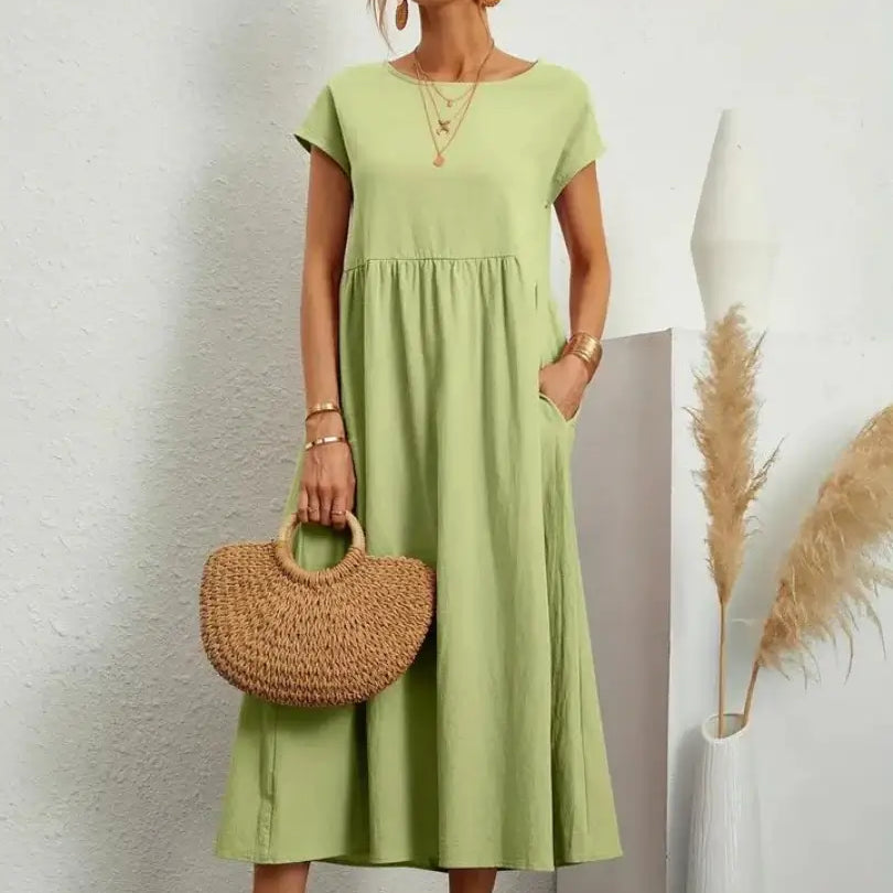Celine - Midi Dress with Pockets