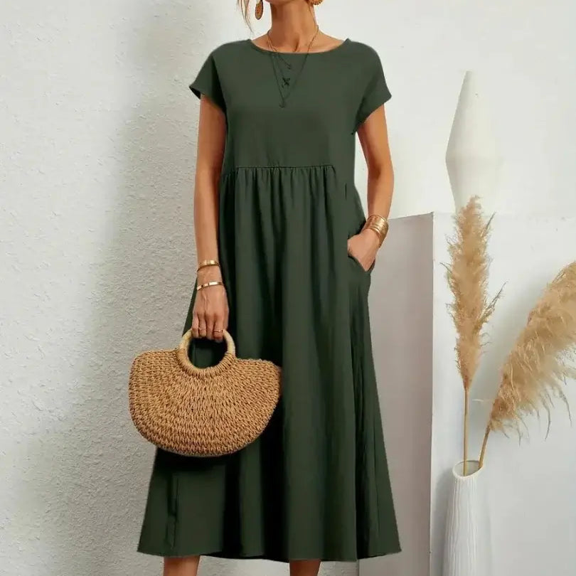 Celine - Midi Dress with Pockets