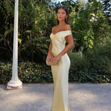 Barbara - Maxi Dress in Satin
