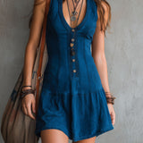 Margot - Sleeveless Mini Dress with V-Neck