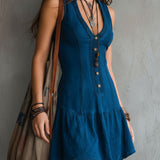 Margot - Sleeveless Mini Dress with V-Neck