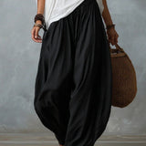 Maeve - White Off-Shoulder Top and Wide Pants Set