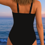 Eleanor elegant swimsuit with colourful print