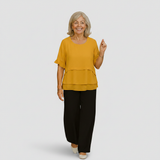 Honorine - Layered Drape Blouse