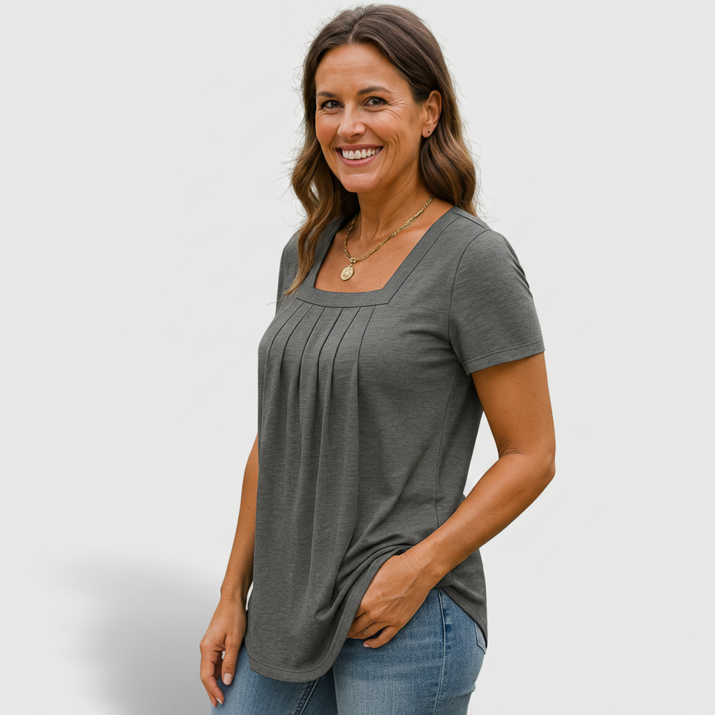 Béatrice - Pleated Comfort Top
