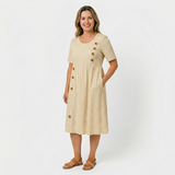 Océane - Striped Midi Dress