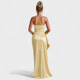 Ariel - Asymmetrical Satin Dress