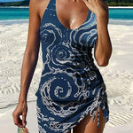 Faith floral graphic tankini with shorts, tummy control
