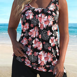 Samantha floral print tankini set for women