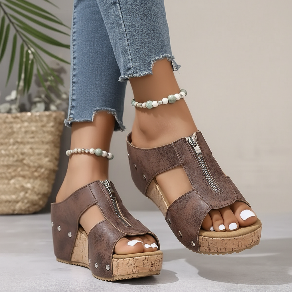 Gabrielle - Stylish Wedge Sandals