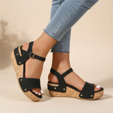 Catherine - Elegant Wedge Sandals