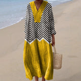 Claire - Zigzag Dress with Contrast