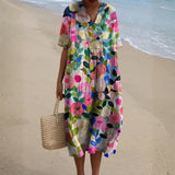 Dorothy - Watercolour Floral Dress