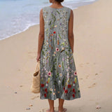 Callie - Floral Embroidered Field Dress