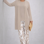 Glenda cream three-piece set, front view