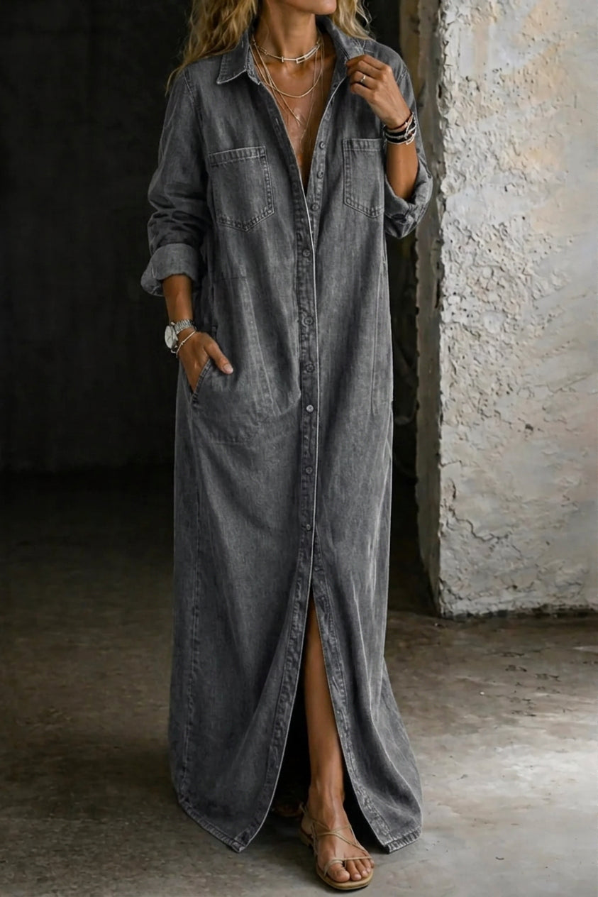 Delana button-down dress, tailored fit for everyday wear