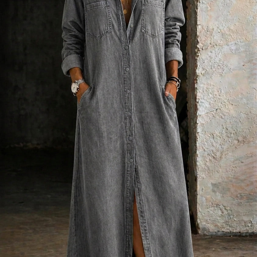 Delana button-down dress, tailored fit for everyday wear