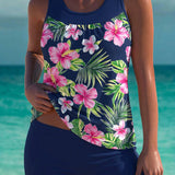 Trudy - Elegant tankini with tummy control effect and matching shorts