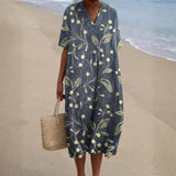 Bethany - Floral Embroidery Dress
