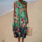 Dahlia - Comfortable Sleeveless Summer Dress