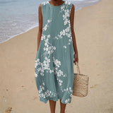 Annette - Flattering Printed Summer Dress