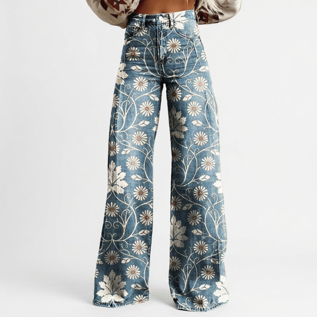 Tessa - High-Waisted Wide-Leg Jeans
